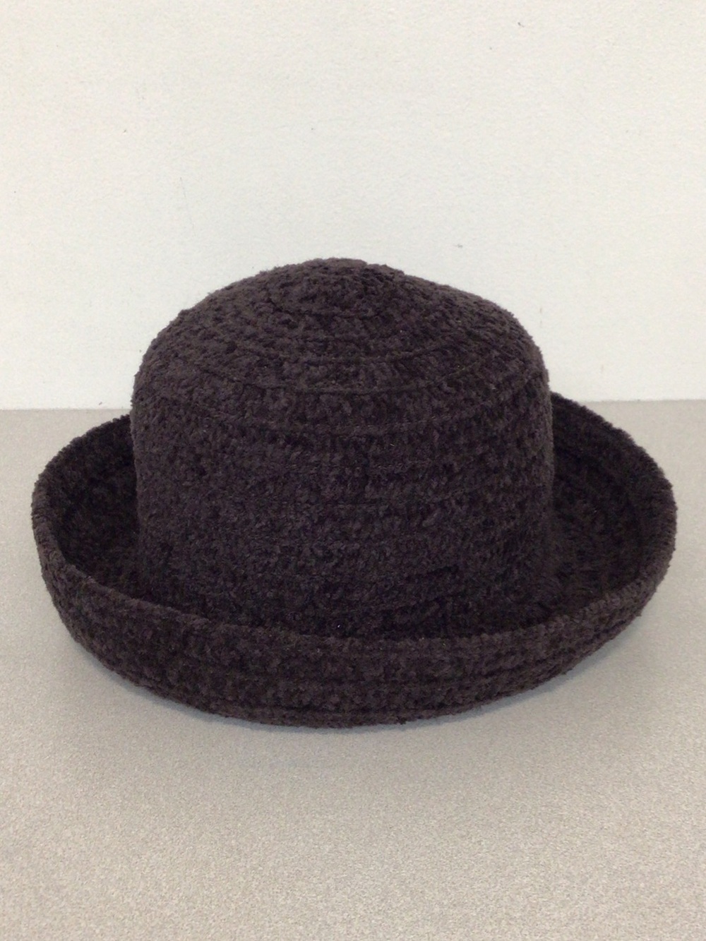 BETMAR EGGPLANT Purple Bouclé Cloche Hat